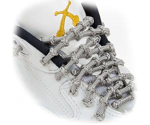 Xtenex Schnürsenkel Sport Unisex - Erwachsene, Silber, 75 cm, 0836671009130