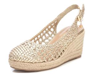 XTI Damen 142892 Keilsandale, Gold, 40 EU