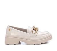 XTI - Damenschuh mit Reißverschluss, Farbe: Schwarz, Größe: 37, beige, 37 EU