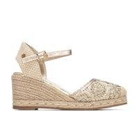 XTI - Espadrilles Damen Gold - Bequeme und vielseitige Schuhe - Casual Mode - Modell 14533804 (Größe 38)