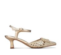XTI - Salonschuhe Damen Gold - Bequeme und vielseitige Schuhe - Casual Mode - Modell 14543102 (Größe 38)