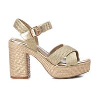 XTI - Sandalen Damen Gold - Bequeme und vielseitige Schuhe - Casual Mode - Modell 14274101 (Größe 38)