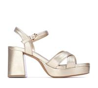 XTI - Sandalen Damen Gold - Bequeme und vielseitige Schuhe - Casual Mode - Modell 14528806 (Größe 36)