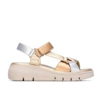 XTI - Sandalen Damen Gold - Bequeme und vielseitige Schuhe - Casual Mode - Modell 14539801 (Größe 37)