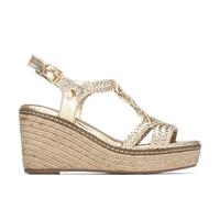 XTI - Sandalen Damen Gold - Bequeme und vielseitige Schuhe - Casual Mode - Modell 14545601 (Größe 40)