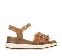 XTI - Sandalen Damen Kamel - Bequeme und vielseitige Schuhe - Casual Mode - Modell 14524001 (Größe 39)