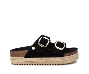 XTI - Sandalen Damen Schwarz - Bequeme und vielseitige Schuhe - Casual Mode - Modell 14363505 (Größe 38)
