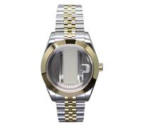 XTINKOPW 1 stück 36mm 40mm Herrenuhrengehäuse Gold-silbriges Armband for Air King NH35 NH36 Miyota 8215 Uhrwerk 28,5mm(Glass Cover 1,40mm Miyota 8215)