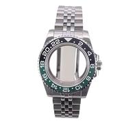 XTINKOPW 1 Stück 40 mm Herren-Taucheruhrgehäuse mit 5 Gliedern, GMT-Lünette for Nh35 Nh36/34/38 Eta2824 Miyota8215 Uhrwerk, 28,5 mm(Glass Cover 2,ETA 2824)