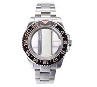 XTINKOPW 1 Stück 40 mm Herrenuhr Nh36 Gehäuse Armband Glas for NH35 NH36 4R36 Miyota 8215 2824 Uhrwerk 28,5 mm Zifferblatt GMT-Stil(Glass Cover 9,ETA 2824)