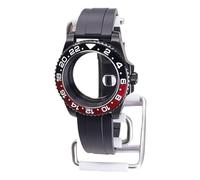 XTINKOPW 1 Stück 40 mm schwarzes Uhrengehäuse, Gummiband for Nh35 Nh34 Nh36/38 Miyota8215 Eta2824 Uhrwerk, 28,5 mm Zifferblatt(Black Rubber Band 5,ETA 2824)