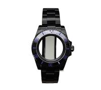 XTINKOPW 1 Stück 40 mm Taucheruhrgehäuse for GMT Nh35 Nh36 4R36 ETA 2824 8215 Uhrwerk, 28,5 mm Zifferblatt, Präsidentenarmband(P6/16,Miyota 8215)