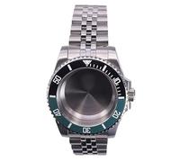 XTINKOPW 1 Stück 40 mm Taucheruhrgehäuse Glas for Nh35 Nh36 ETA 2824 Miyota8215 Automatikwerk 28,5 mm Zifferblatt 20 mm Jubilee-Armband(Solid Cover 2,ETA 2824)