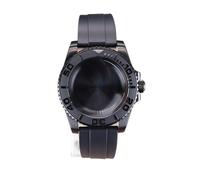 XTINKOPW 1 Stück 40 mm Taucheruhrgehäuse Gummiband for NH35 NH36 NH34/38 Miyota8215 Eta2824 Uhrwerk 28,5 mm Zifferblatt Yacht Keramik eingelegt(Solid Cover 2,Miyota 8215)