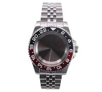 XTINKOPW 1 Stück 40 mm Uhrengehäuse mit 5 Gliedern, Armbandglas for GMT NH35 NH36 NH34 NH38 4R36 ETA 2824 Miyota 8215 Uhrwerk, 28,5 mm(Solid Cover 2,NH34 35 36 38)