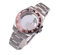 XTINKOPW 1 Stück 40 mm Uhrengehäuse, passend for NH35 NH35A NH36 PT5000 ETA2824 2836 Miyota 8215 8205 821A Uhrwerk, Keramik-/Titan-Lünette, Uhrengehäuse(M,Nh35 nh36)