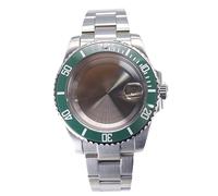 XTINKOPW 1pc 20mm Edelstahlarmband 40mm Uhrengehäuse for Nh35 Nh34/36/38 ETA 2824 Miyota 8215 Uhrwerk 28,5mm Submariner Zubehör(4mm,Miyota 8215)