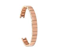 XTVKFWJAB 10 x 5 mm Edelstahl, wasserdicht, schweißfest, Gold/Roségold, Damen-Uhrenarmband for Swarovski Devil's Eye 5376812 5376842 537683(Rose gold)