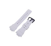 XTVKFWJAB 14 mm Damen-Uhrenarmband aus Kunstharz, kompatibel mit Casio G BA-110 112 100 130 5538, Gummi, helles Sport-Uhrenarmband, Zubehör(Silver Yellow)