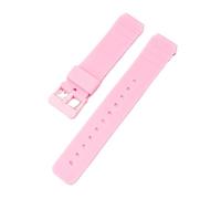 XTVKFWJAB 16 mm Armband kompatibel mit Casio MW-59 MQ-24 MQ-27 MQ-76 MQ-71 MQ-107 Uhrenarmband, Ersatzarmband aus Harz und Gummi, wasserdicht(Pink)