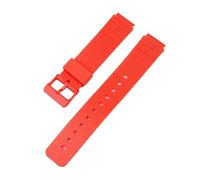 XTVKFWJAB 16 mm Armband kompatibel mit Casio MW-59 MQ-24 MQ-27 MQ-76 MQ-71 MQ-107 Uhrenarmband, Ersatzarmband aus Harz und Gummi, wasserdicht(Red)