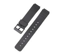 XTVKFWJAB 16 mm Armband kompatibel mit Casio MW-59 MQ-24 MQ-27 MQ-76 MQ-71 MQ-107 Uhrenarmband, Ersatzarmband aus Harz und Gummi, wasserdicht(Black)