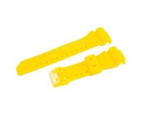 XTVKFWJAB 16 mm Harz-Uhrenarmband, kompatibel mit Casio GA400 GBA401, Silikonarmband, sportlich, wasserdicht, Gürtelschnalle, Herrenuhr-Zubehör(Yellow)