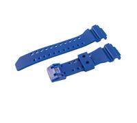 XTVKFWJAB 16 mm Harz-Uhrenarmband, kompatibel mit Casio GA400 GBA401, Silikonarmband, sportlich, wasserdicht, Gürtelschnalle, Herrenuhr-Zubehör(Blue)