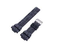 XTVKFWJAB 16 mm Herren-Uhrenarmband aus Camo-Harz, kompatibel mit Casio GA-100/110/120/140 700 GD-100 GLS-100 GAX-100 Uhrenarmband Gummi(Black Green)