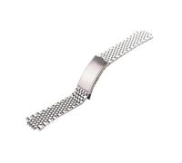 XTVKFWJAB 18 mm, 19, 20, hohle, gebogene Endperlen aus Reis-Uhrenarmband, kompatibel mit Vintage-Uhren von Omega-a Sea-Master(Silver,19mm)