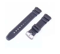 XTVKFWJAB 18 mm Herren-Uhrenarmband aus Kunstharz, kompatibel mit Casio AE-1200 SGW-300/400 MWR-200 W218h, Gummi-Uhrenarmband, Gürtelschnalle, Zubehör(Coal Black)