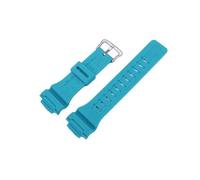 XTVKFWJAB 18 mm Herren-Uhrenarmband aus Kunstharz, kompatibel mit Casio AQ-S810W AEQ-110W W-735H Uhrenarmband, Damen-Gummi-Sportarmband, Zubehör(Turquoise blue)