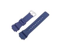 XTVKFWJAB 18 mm Herren-Uhrenarmband aus Kunstharz, kompatibel mit Casio AQ-S810W AEQ-110W W-735H Uhrenarmband, Damen-Gummi-Sportarmband, Zubehör(Dark blue)