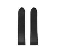 XTVKFWJAB 23 mm 25 m, kompatibel mit Cartier Santos100 Santos, Uhrenarmband aus Silikonkautschuk, 100, Metallschnalle, for Herren, Schwarz, Blau, weiches Armband(Black-No buckle,25mm)