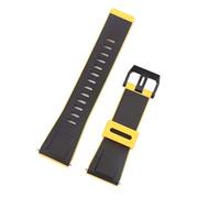 XTVKFWJAB 24 mm wasserdichtes Uhrenarmband aus Kunstharz for Herren und Damen, kompatibel mit der Gürtelschnalle von Casio GA2000 PRG-600 PRW-6600(Red Black)