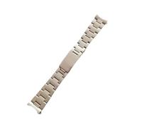 XTVKFWJAB 316L Edelstahl 20 mm gebürstet Vintage Jubilee Oyster Curved End Uhrenarmband Armband kompatibel mit Rolex(B)
