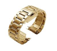 XTVKFWJAB Arc Edelstahlarmband kompatibel mit Armani AR5906 AR5905 AR5890 AR5889 5858 5920 Serie Mann 23mm Frau 20mm Metallarmband(Gold Strap,Man 23mm)