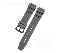 XTVKFWJAB Armband kompatibel mit Casio G-Shock AQ-S810W/S800W AE-1000W 1200 SGW-400H/300H/500H W-735H W-216H Gummi-Silikon-Uhrenarmband, 18 mm(Grey B)