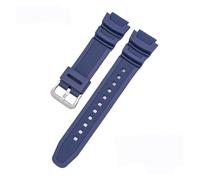 XTVKFWJAB Armband kompatibel mit Casio G-Shock AQ-S810W/S800W AE-1000W 1200 SGW-400H/300H/500H W-735H W-216H Gummi-Silikon-Uhrenarmband, 18 mm(Navy Blue S)