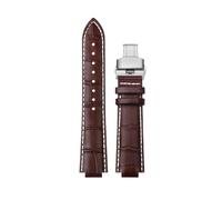 XTVKFWJAB Armband kompatibel mit Maserati R8821108025 R8851108002 Uhrenarmband Herrenarmband Trident Raised Mouth Uhrenarmband 21 mm 24 mm Zubehör(Brown white SK,21mm)