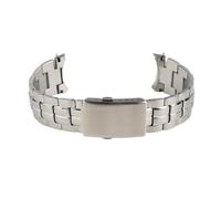 XTVKFWJAB Edelstahl-Uhrenarmband, 22 mm, Arc Interface, veredeltes Metall, silber-schwarzes Uhrenarmband, kompatibel mit CASIO EDIFICE Serie EFB-540(Silver)