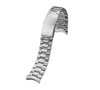 XTVKFWJAB Edelstahl-Uhrenarmband, kompatibel mit Longines Spirit Series L3.811.4.93.6, 22 mm, Arc Interface, silberfarbenes, massives Metall, Herren-Sportarmband