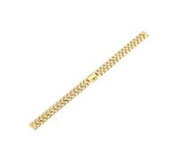 XTVKFWJAB Ersatzarmband aus massivem Edelstahl, kompatibel mit der kleinen grünen Uhr Rosemont Julius, kleines, dünnes Armband in 6, 8, 10, 12 und 14 mm(Golden,6mm)