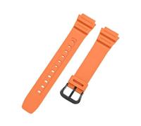 XTVKFWJAB HARZ-Uhrenarmband kompatibel mit CASIO G-SHOCK AE-1000W 1300 1200 AQ-S810W S800W SGW-300H 400H 500H W-S200H 800H 216H 735H 215 Uhrenarmband(Orange-Black Buckle)