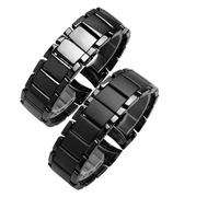 XTVKFWJAB Keramik-Armband kompatibel mit AR1451 AR1452 AR1400 AR1410 Uhrenarmbändern Schmetterlingsschließe aus Edelstahl, 22 mm, 24(AR1400,22mm)