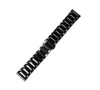 XTVKFWJAB Keramik-Uhrengehäuse, Uhrenarmband, kompatibel mit A-rmani AR1507 AR1509, schwarzes Armband, Gehäuse, Herrenarmband, Schnellverschluss-Armband(AR1507 only band)