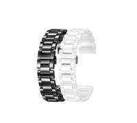 XTVKFWJAB Keramikarmband kompatibel mit Omega Armani COACH GREYSON Keramik-Uhrenarmband for Damen 14503925 Boyfriend 15 mm 16 mm 18 mm 19 mm 20 mm 21 mm(Black,15mm)