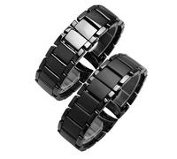 XTVKFWJAB Kompatibel mit AR1451 AR1452 AR1400 AR1410 Uhrenarmband Schmetterlingsschließe aus Edelstahl, 22 mm, 24, Keramik-Uhrenarmbänder(AR1400,22mm)