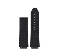 XTVKFWJAB Kompatibel mit BIG BANG Silikonarmband 24 x 17 mm 25 19 wasserdichtes Armband Herrenarmband Kettenuhr Gummiarmband(Black no buckle-A,24-17mm)