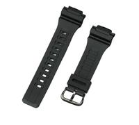 XTVKFWJAB Kompatibel mit Casio AQ-S810w 800 W-735H TRT-110H AEQ-110w AE-1000W SGW-300H MRW-200H F-180WH Armband aus Silikon(Black black)